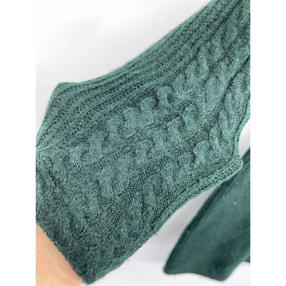 Max Studio Womens Dark Green Knit Long Sleeve Pullover Sweater Dress NEW Small - Picture 4 of 10